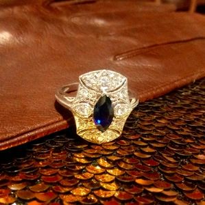 Sterling silver and CZ Ring